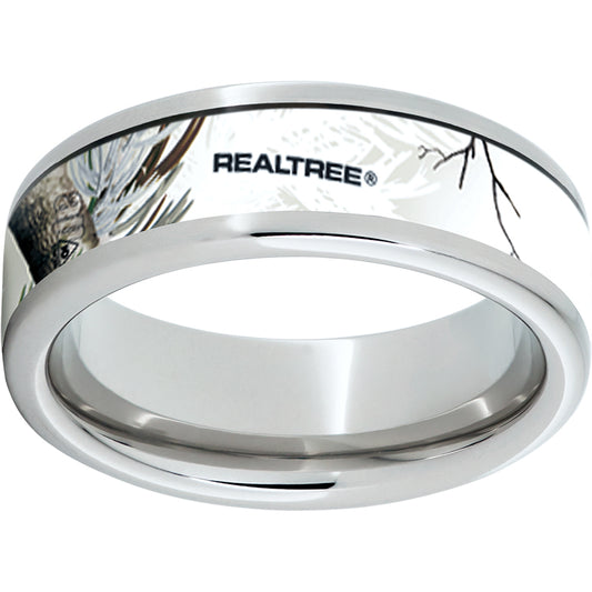 Serinium Pipe Cut Band with Realtree AP Snow Inlay
