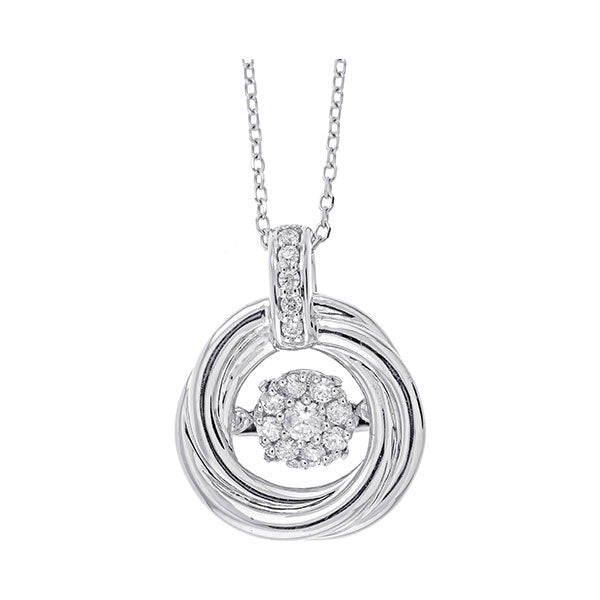 Gems One 14Kt White Gold Diamond (1/6Ctw) Pendant
