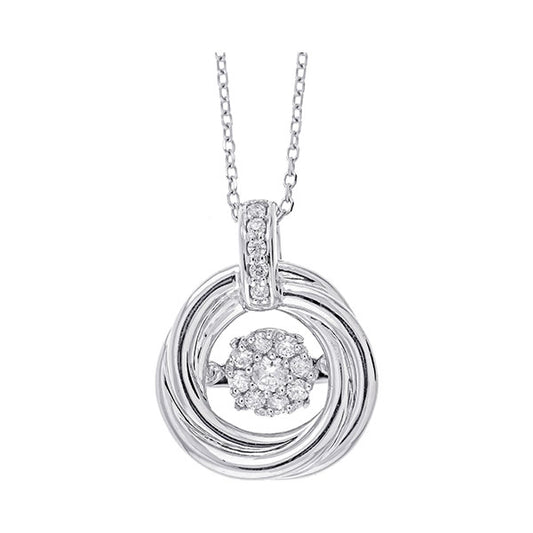 Gems One 14Kt White Gold Diamond (1/6Ctw) Pendant