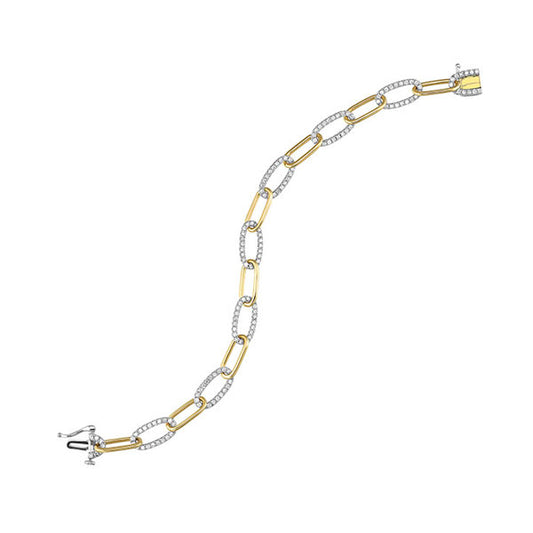 Gems One 14Kt White Yellow Gold Diamond (1 1/2Ctw) Bracelet