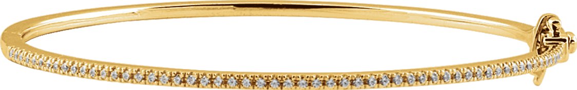 14K Yellow 1/2 CTW Diamond Pavu00e9' 7 Bracelet