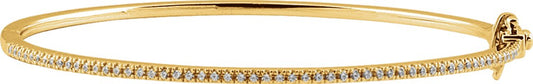 14K Yellow 1/2 CTW Diamond Pavu00e9' 7 Bracelet