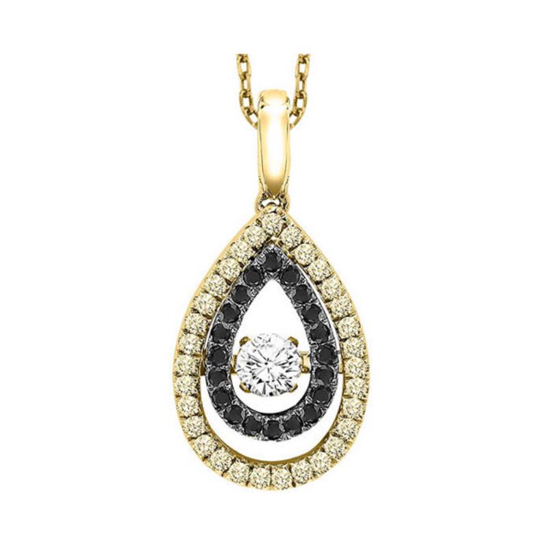 Gems One 14KT Yellow Gold & Diamonds Stunning Neckwear Pendant - 3/8 ctw