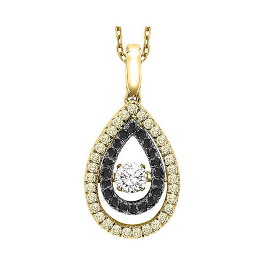 Gems One 14KT Yellow Gold & Diamonds Stunning Neckwear Pendant - 3/8 ctw
