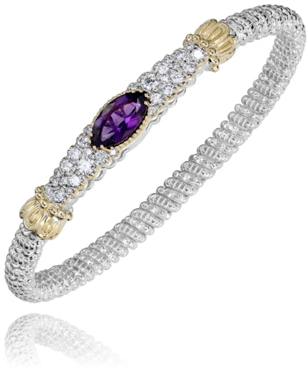 Vahan 14k Gold & Sterling Silver Mother of Pearl Bracelet