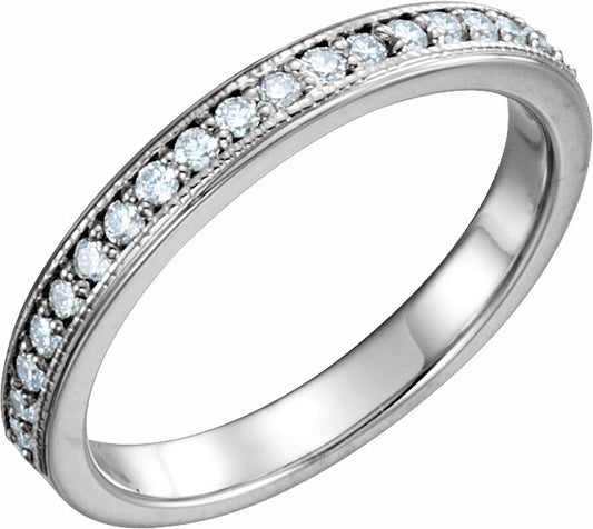 14K White 1/3 CTW Diamond Anniversary Band