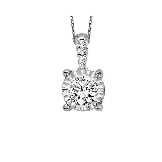 Gems One 14Kt White Gold Diamond (1/4Ctw) Pendant