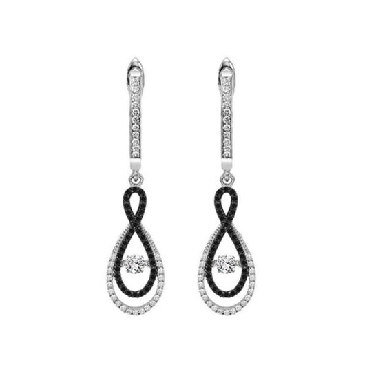Gems One 14KT White Gold & Diamonds Stunning Fashion Earrings - 1/2 ctw