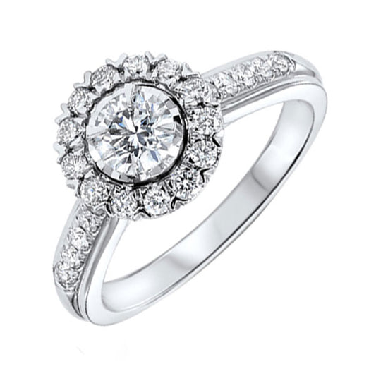 Gems One 14Kt White Gold Diamond(1Ctw) Ring
