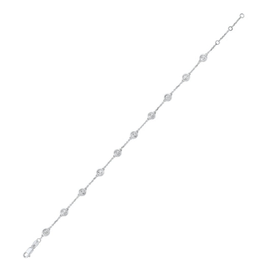 Gems One 14Kt White Gold Diamond (1/4Ctw) Bracelet