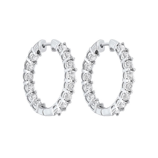 Gems One 14Kt White Gold Diamond (1Ctw) Earring
