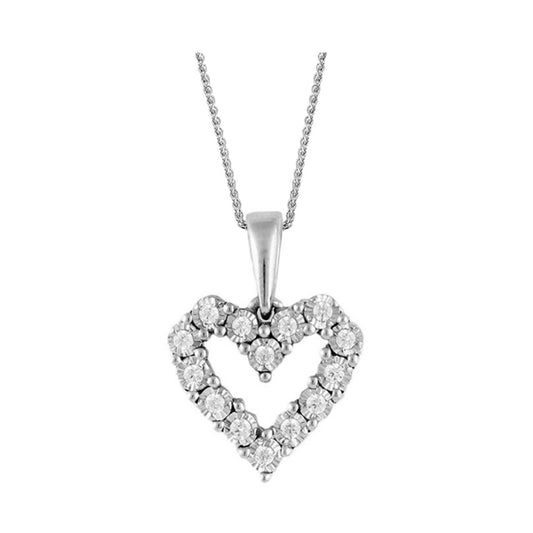 Gems One 10Kt White Gold Diamond (1/10 Ctw) Pendant