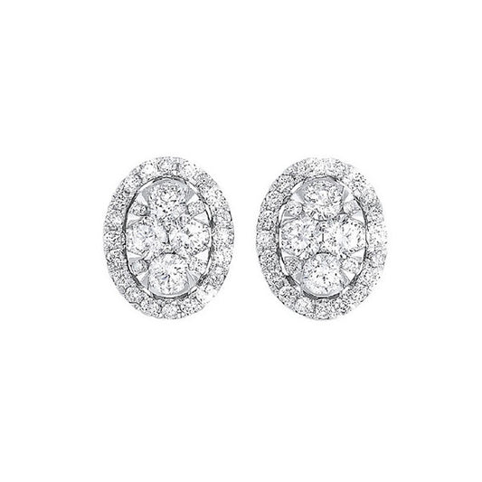 Gems One 14Kt White Gold Diamond (1/2Ctw) Earring