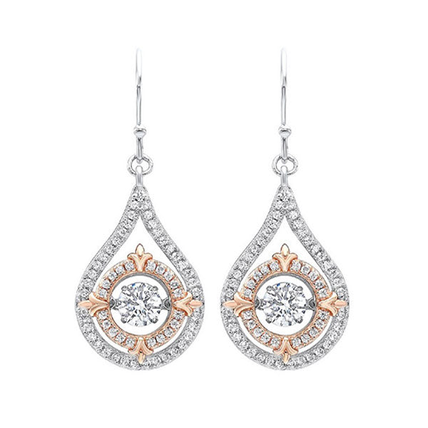 Gems One Silver Cubic Zirconia Earring