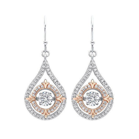 Gems One Silver Cubic Zirconia Earring