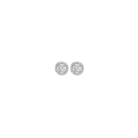 Gems One 14Kt White Gold Diamond (1/10 Ctw) Earring