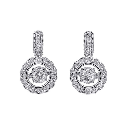 Gems One 14Kt White Gold Diamond (1/3Ctw) Earring