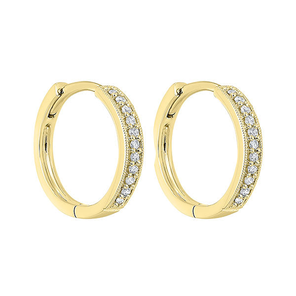 Gems One 14Kt Yellow Gold Diamond (1/6Ctw) Earring