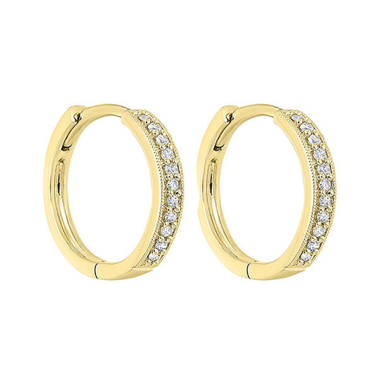 Gems One 14Kt Yellow Gold Diamond (1/6Ctw) Earring