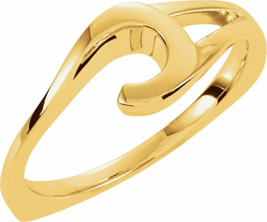 14K Yellow Freeform Remount Ring