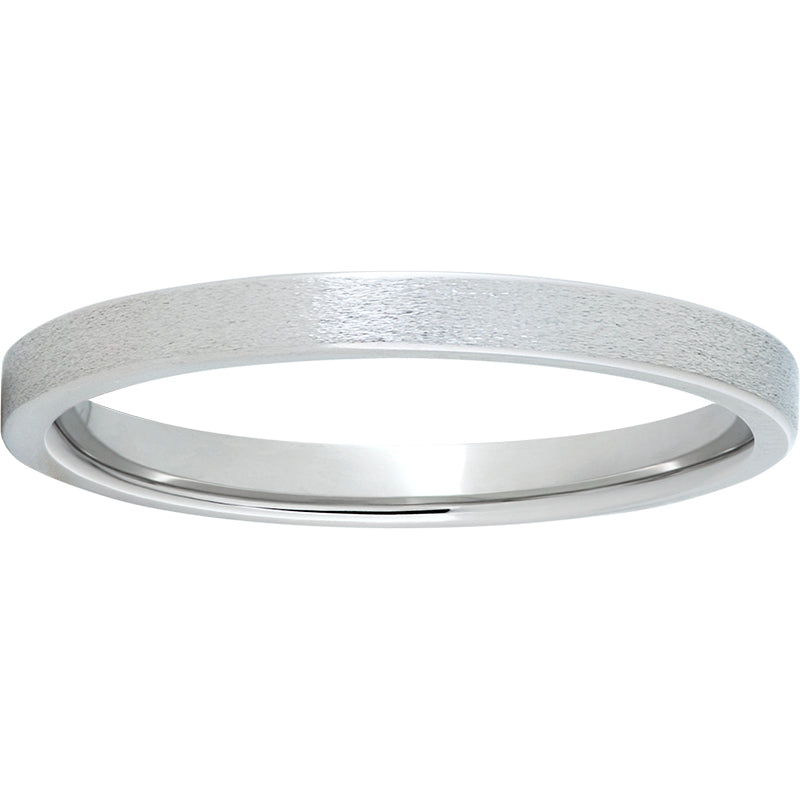 Serinium Pipe Cut Band with Stone Finish