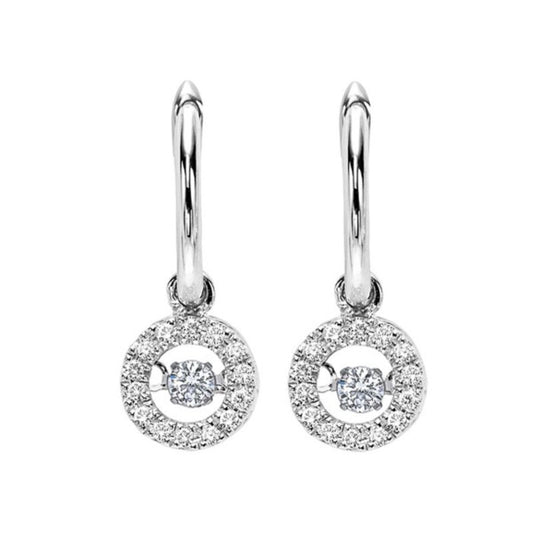 Gems One 10KT Yellow Gold & Diamond Rhythm Of Love Fashion Earrings  - 1/4 ctw