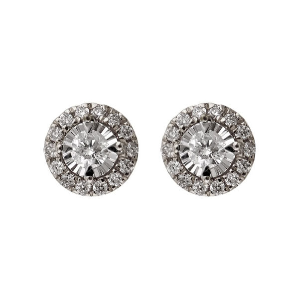 Gems One 14Kt White Gold Diamond (1/6Ctw) Earring