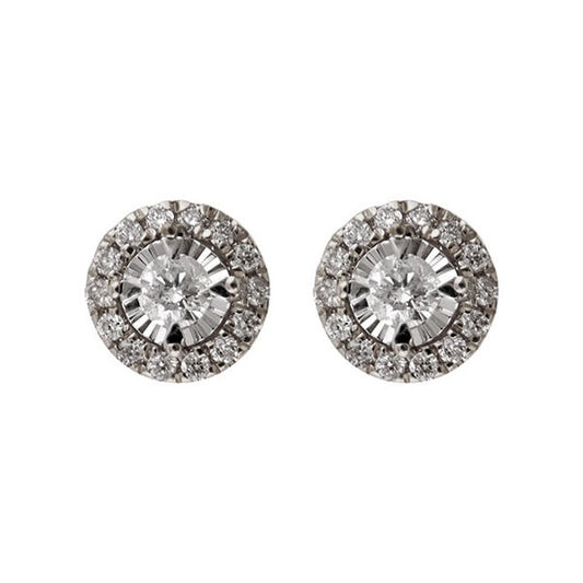 Gems One 14Kt White Gold Diamond (1/6Ctw) Earring