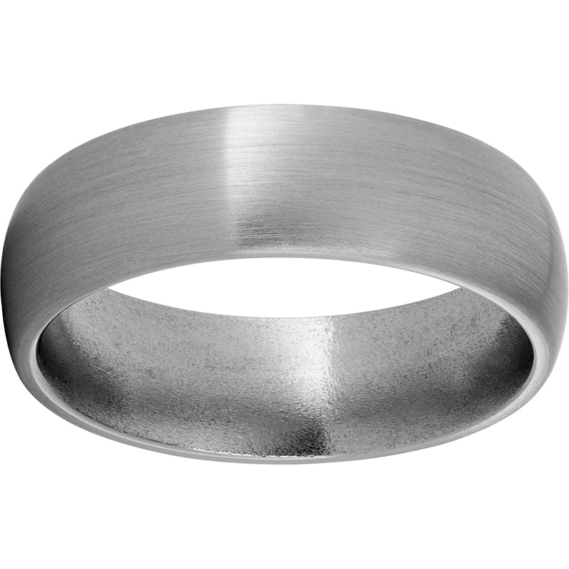Titanium Domed Band with Satin Finish