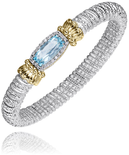 Vahan 14k Gold & Sterling Silver London Blue Topaz Bracelet