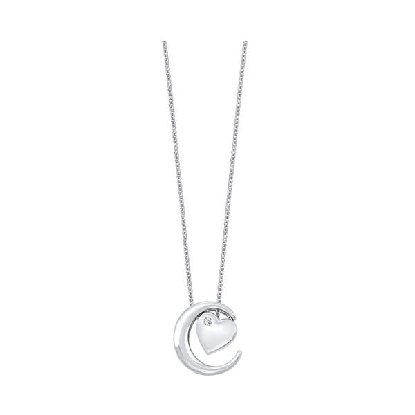 Gems One Silver Diamond (1/50 Ctw) Pendant