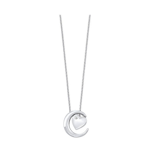 Gems One Silver Diamond (1/50 Ctw) Pendant