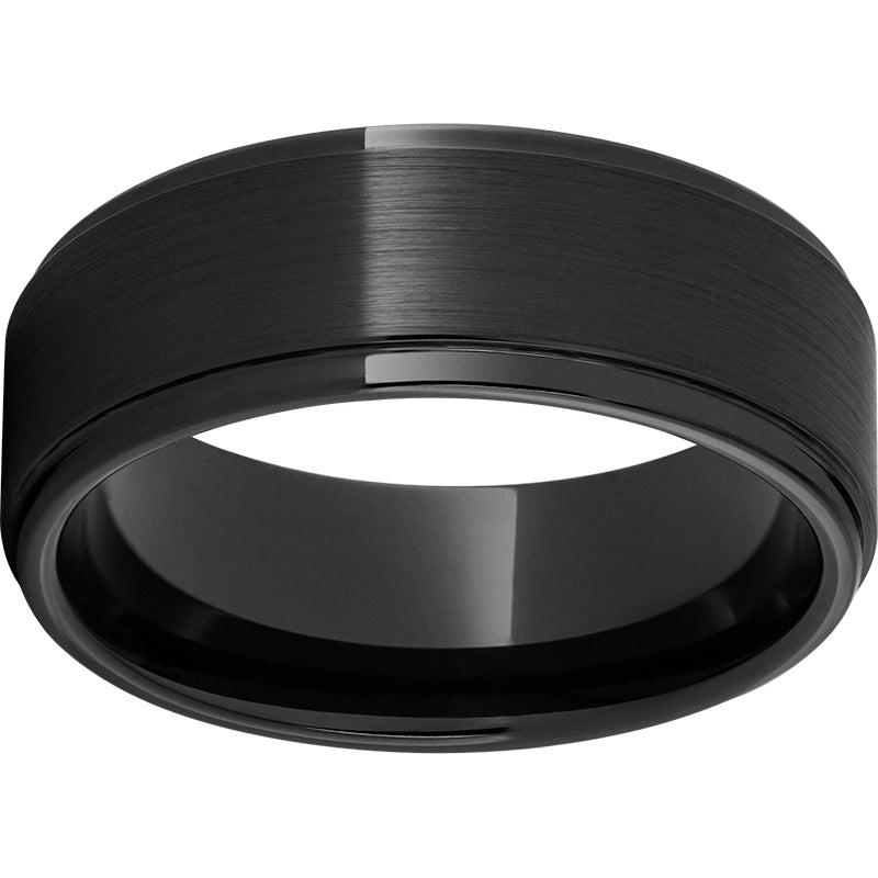 Black Diamond Ceramic Grooved Edge Band with Satin Finish