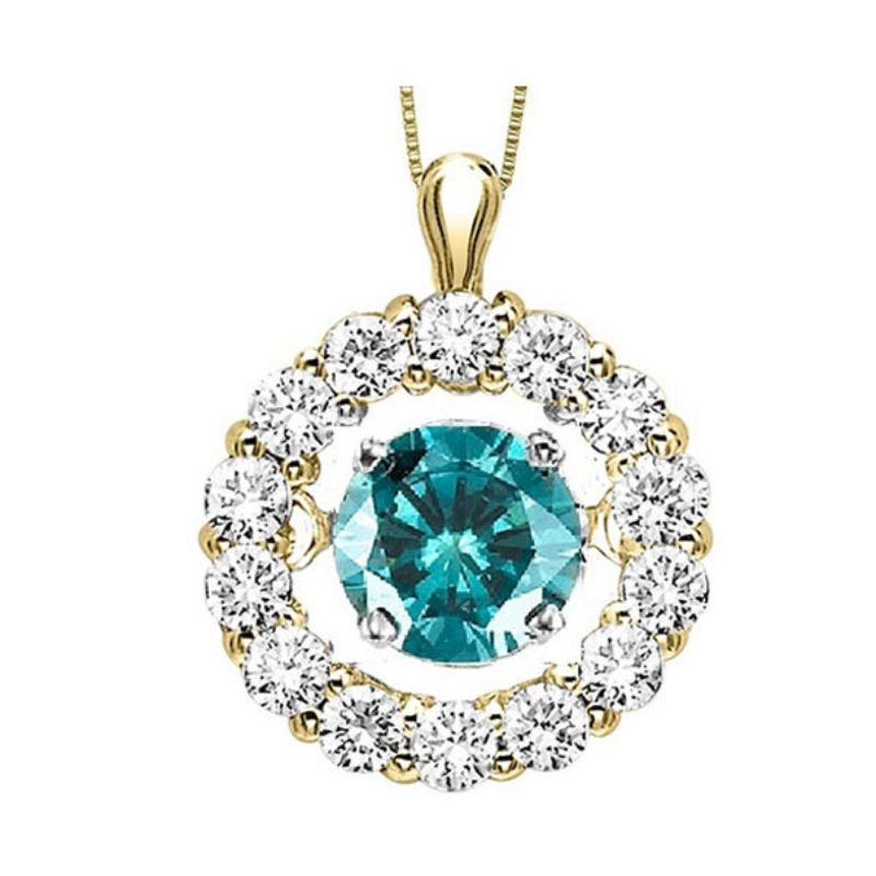 Gems One 14KT Yellow Gold & Diamond Rhythm Of Love Neckwear Pendant  - 1/2 ctw