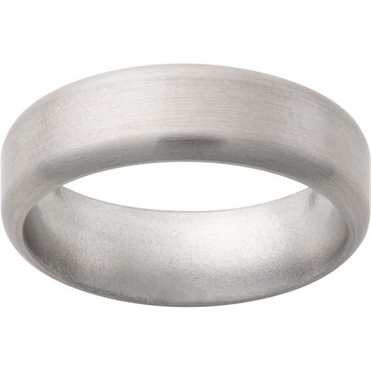 Titanium Round Edge Band with Satin Finish