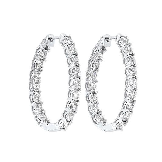 Gems One 14Kt White Gold Diamond (3Ctw) Earring