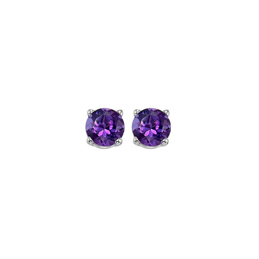 Gems One 14Kt White Gold Amethyst (7/8 Ctw) Earring