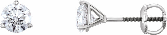 14K White 1/3 CTW Diamond Earrings