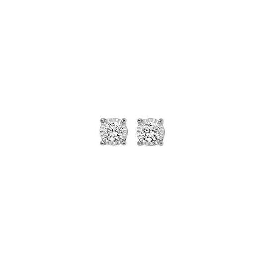 Gems One 14Kt White Gold Diamond (1/10 Ctw) Earring