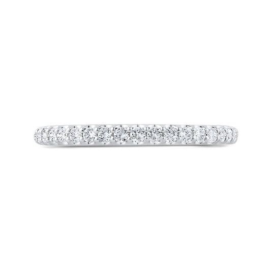 Shah Luxury 14K White Gold Diamond Wedding Band