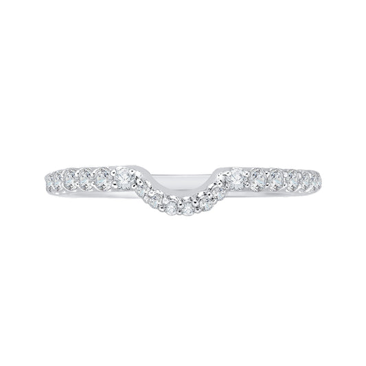 Shah Luxury 14K White Gold Diamond Wedding Band