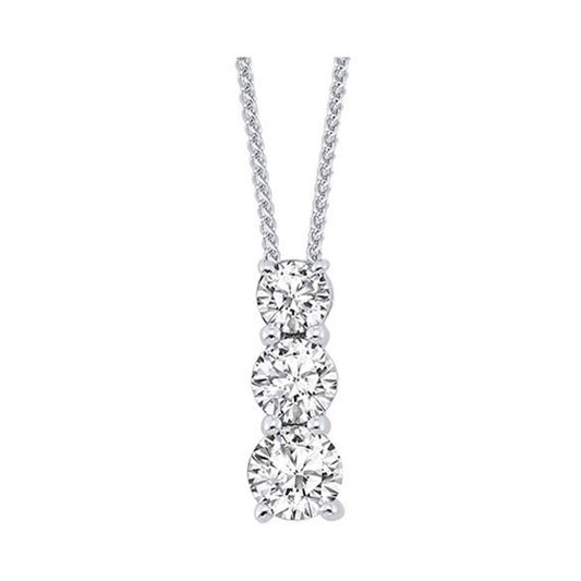 Gems One Silver Diamond (1/4Ctw) Pendant