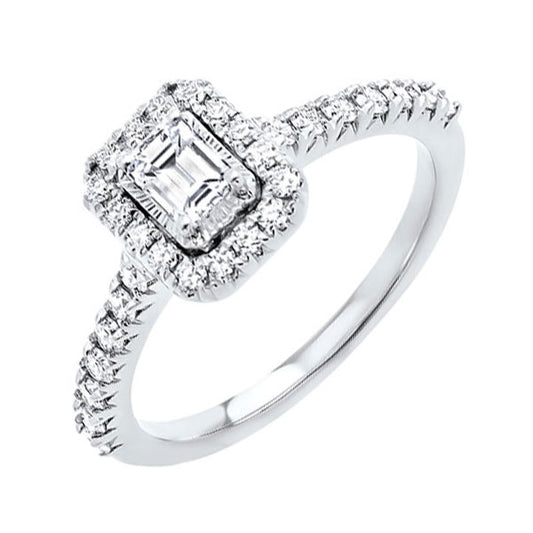 Gems One 14Kt White Gold Diamond(1Ctw) Ring