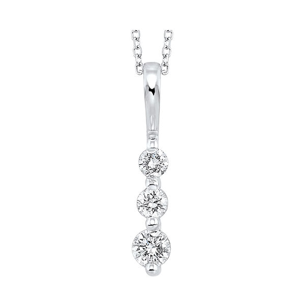 Gems One 14Kt White Gold Diamond (1/3Ctw) Pendant