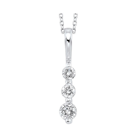 Gems One 14Kt White Gold Diamond (1/3Ctw) Pendant