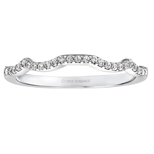 True Romance Platinum 0.17ct Diamond Wedding Band