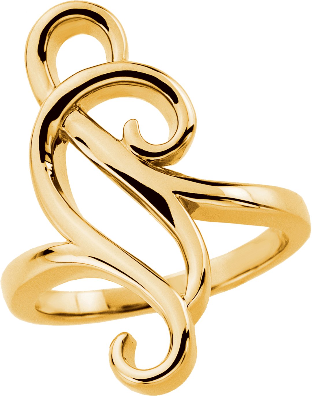 14K Yellow Freeform Ring