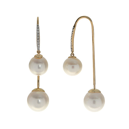 Imperial Pearl 14K Yellow Gold Freshwater Pearl Earrings
