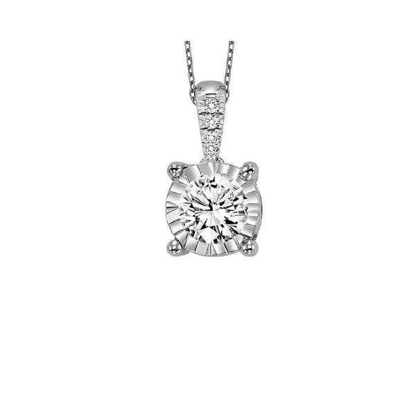 Gems One 14Kt White Gold Diamond (1/10 Ctw) Pendant