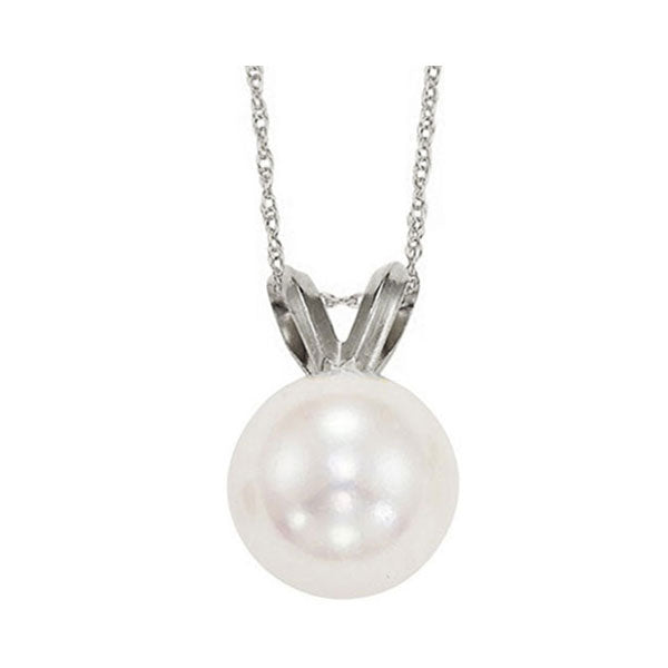 Gems One 14Kt White Gold Pearl (1/2 Ctw) Pendant